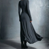 Renee | Robe longue élégante au drapé raffiné
