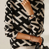 Pull contemporain en maille