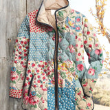 Marjorie | Veste matelassée à motif fleuri