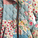 Marjorie | Veste matelassée à motif fleuri