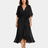 Carmen | Robe à col en V Mousseline