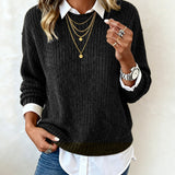 Pull À col patchwork