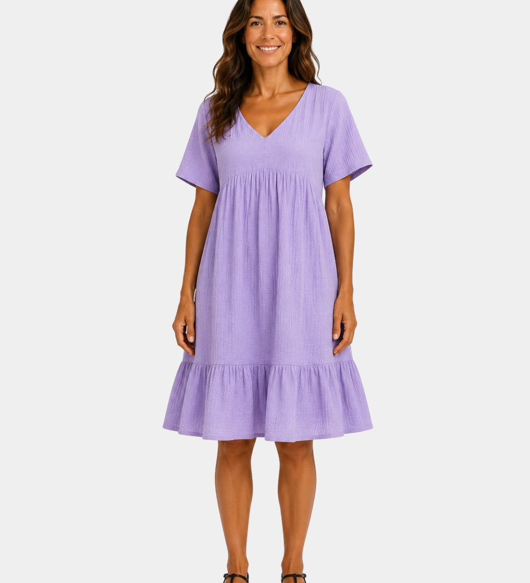 Alixandre | Robe élégante texturé midi