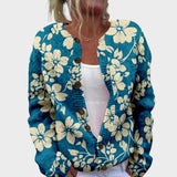 Mariana | Gilet avec Automne motif fleuri