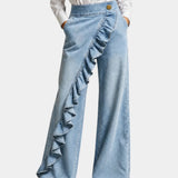 Aïssata | Pantalon fluide Volant