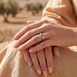 Pascale | Bague ornée d’une pierre verte