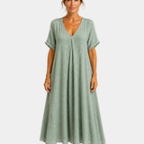 Basine | Robe à col en V légère maxi