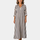 Nantilde | Robe Rayé midi