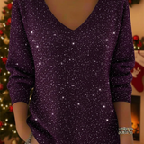 Adele | Pull à col en V Festive