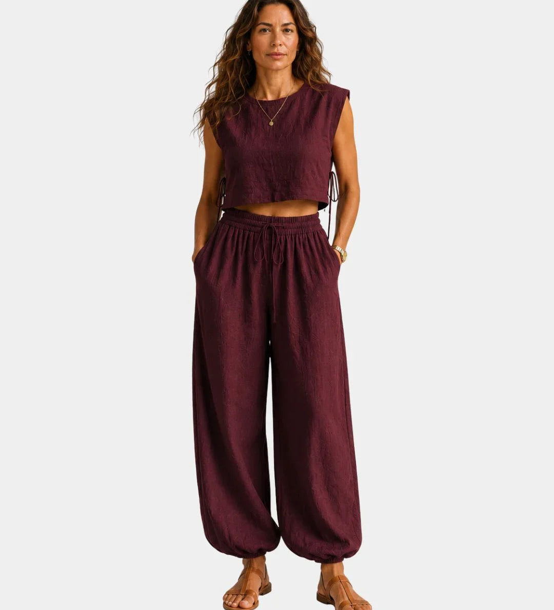 Jolente | Pantalon assorti et blouse Ensemble