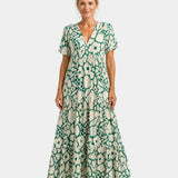 Achilde | Robe élégante fleuri maxi