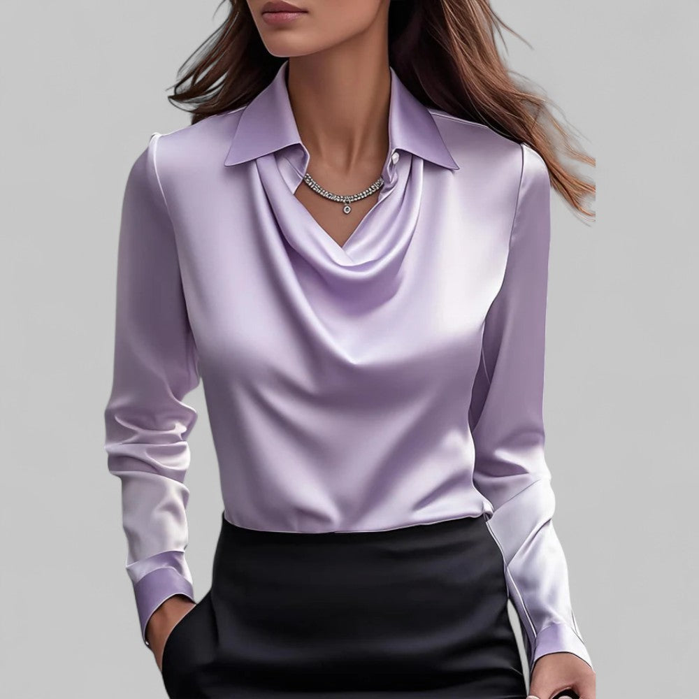 Theresa | Blouse sophistiquée en satin femme