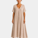 Basine | Robe à col en V légère maxi