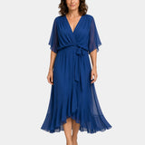 Carmen | Robe à col en V Mousseline