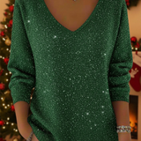 Adele | Pull à col en V Festive