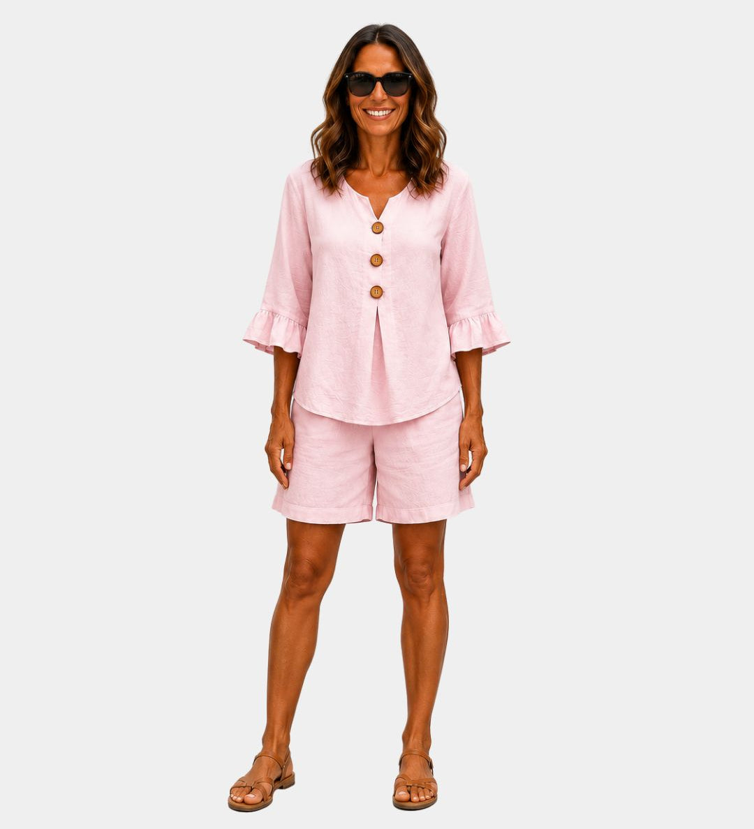 Auberte | Blouse et court Ensemble