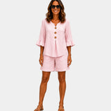Auberte | Blouse et court Ensemble