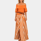 Étiennette | Ensemble blouse et jupe d’inspiration méditerranéenne