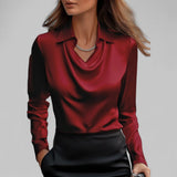 Theresa | Blouse sophistiquée en satin femme
