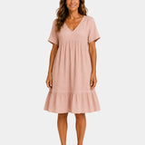 Alixandre | Robe élégante texturé midi