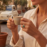 Berthe | Bague vert pierre