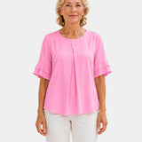 Hadelinde | Blouse sophistiquée Boutonné