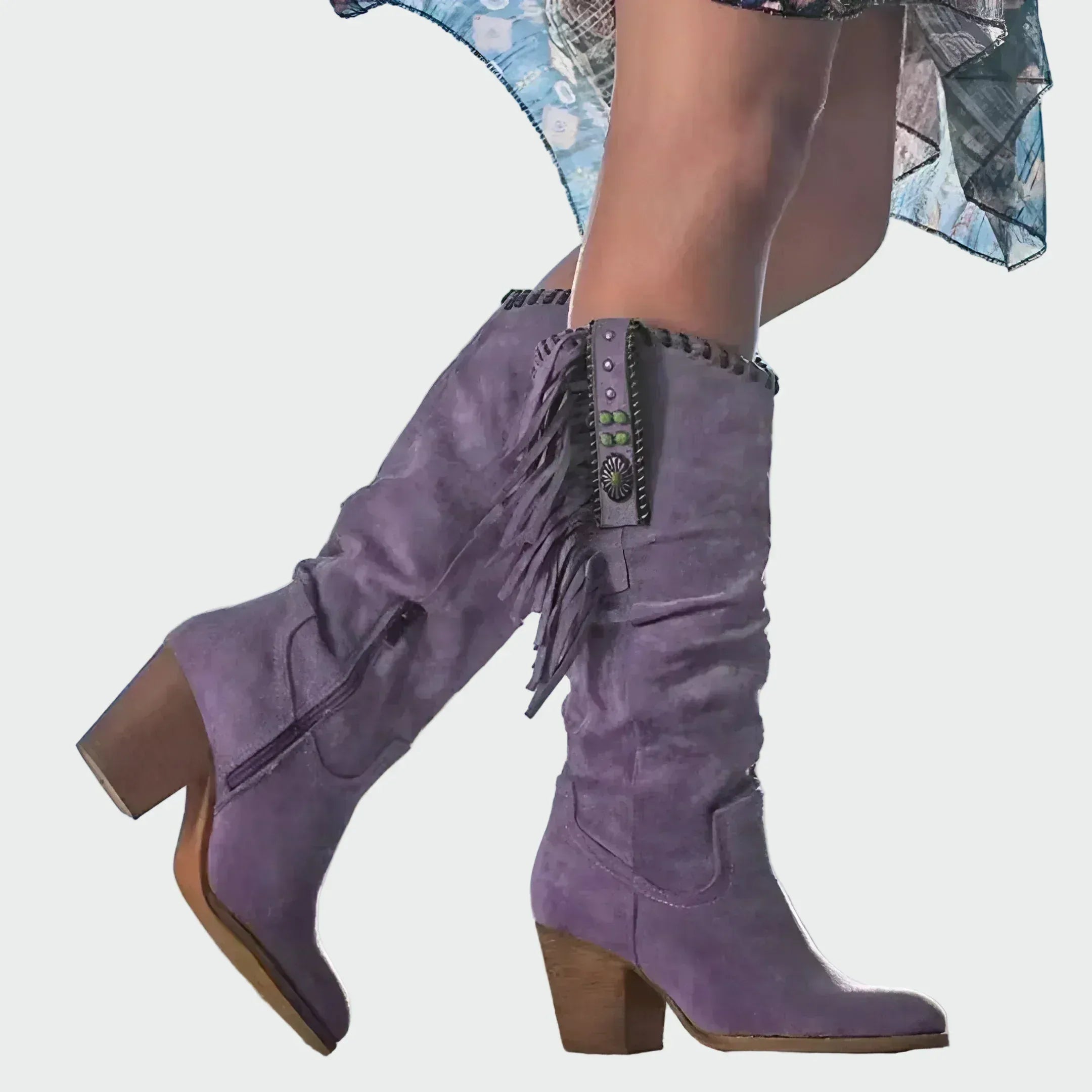 Külli | Bottes en suédine