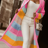 Noemi | Gilet Doux Pastel Rayé