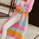 Noemi | Gilet Doux Pastel Rayé