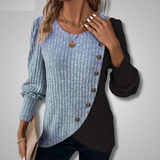 Kaia | Top élégant en maille à manches longues