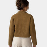 Floréanne | Veste Décontracté chic à col français et manches longues