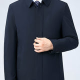 Veste réversible à col montant et fermeture éclair