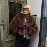 Celestia | Manteau d’hiver élégant à coupe ample en fausse fourrure luxueuse