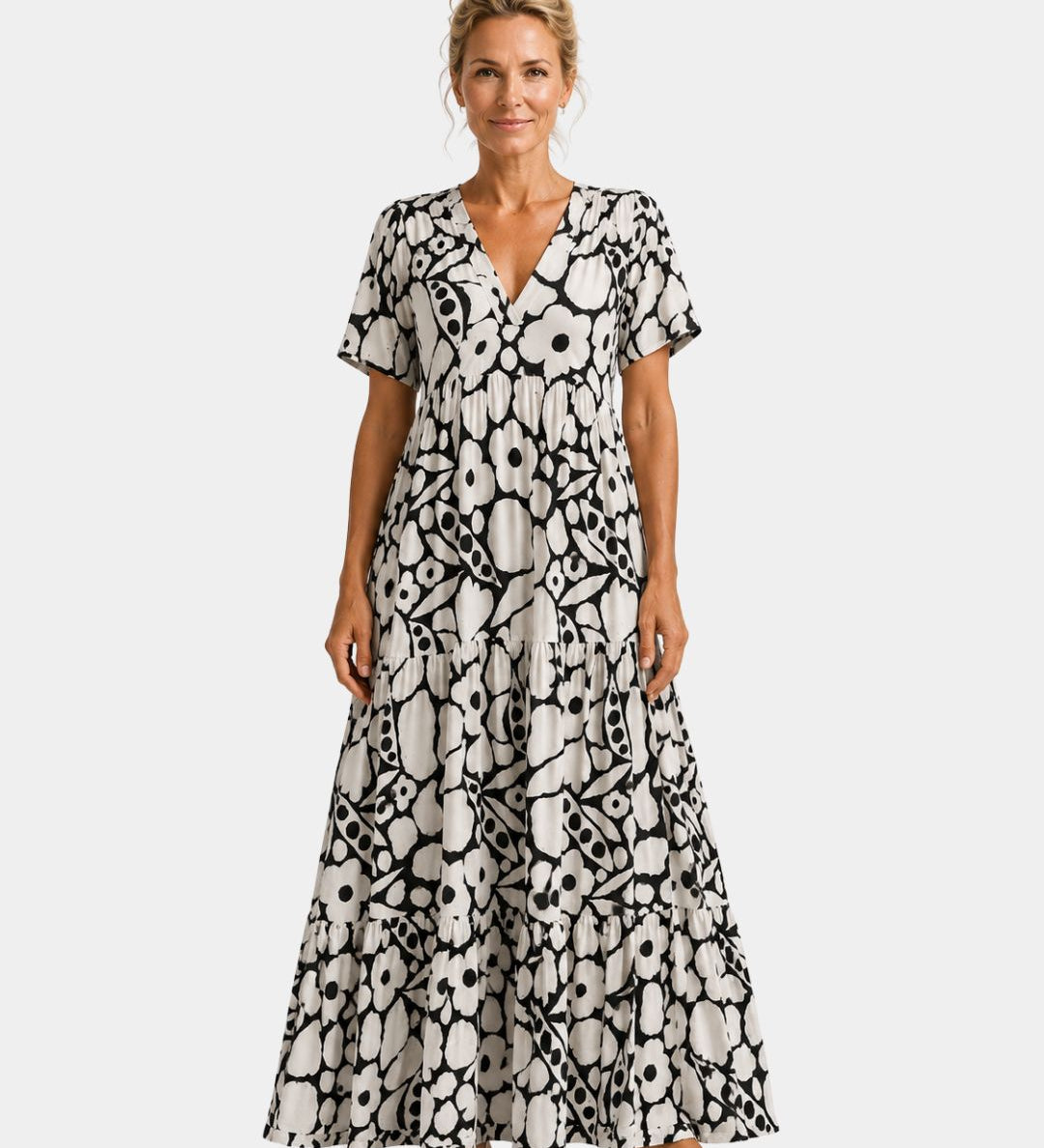 Achilde | Robe élégante fleuri maxi