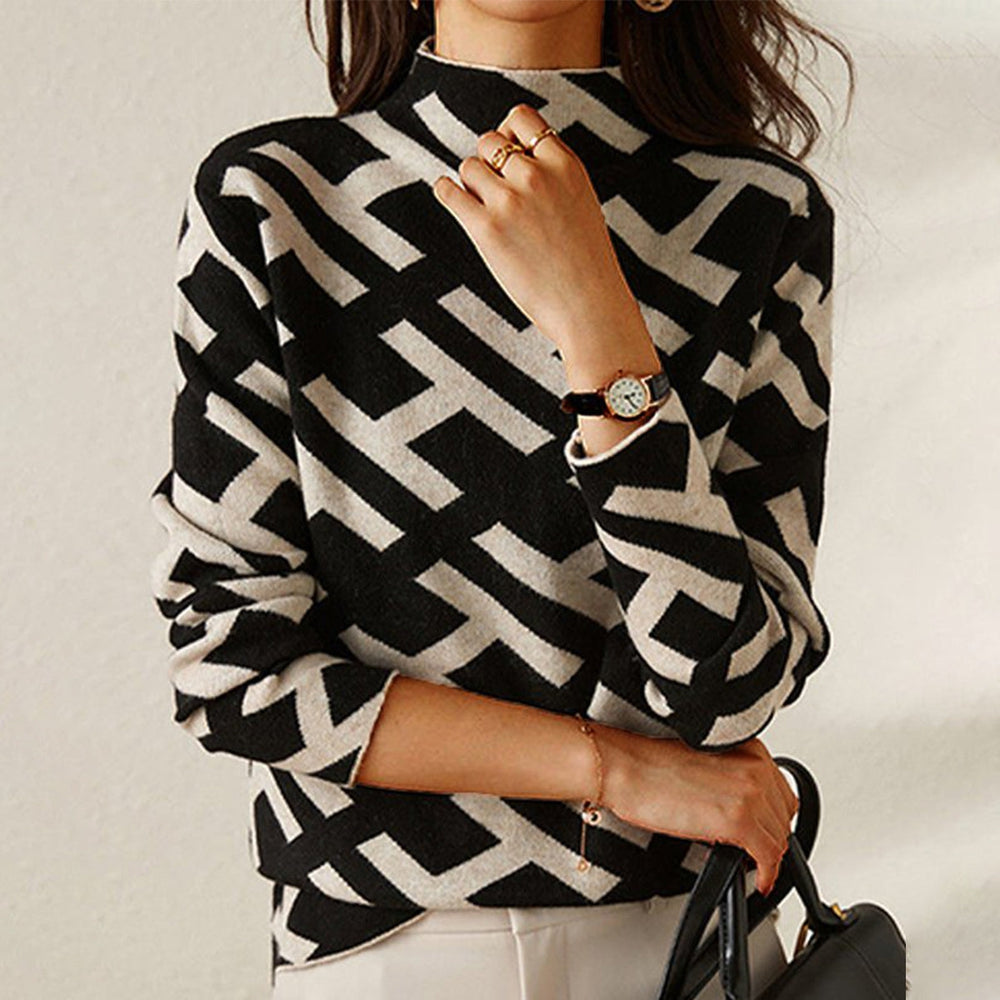 Pull contemporain en maille