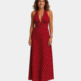 Lucerenne | Robe à imprimé pois