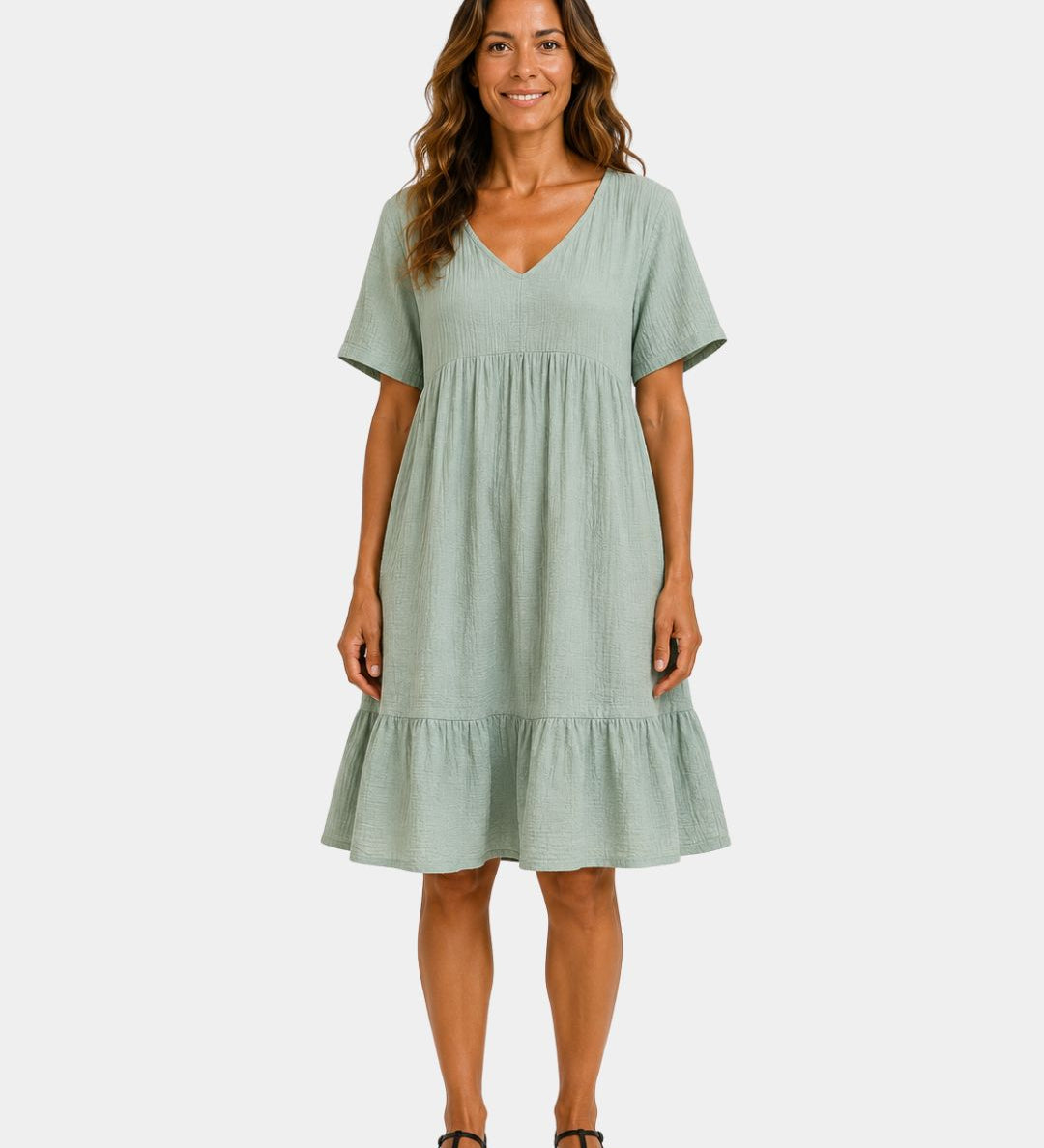 Alixandre | Robe élégante texturé midi