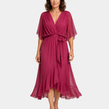 Carmen | Robe à col en V Mousseline
