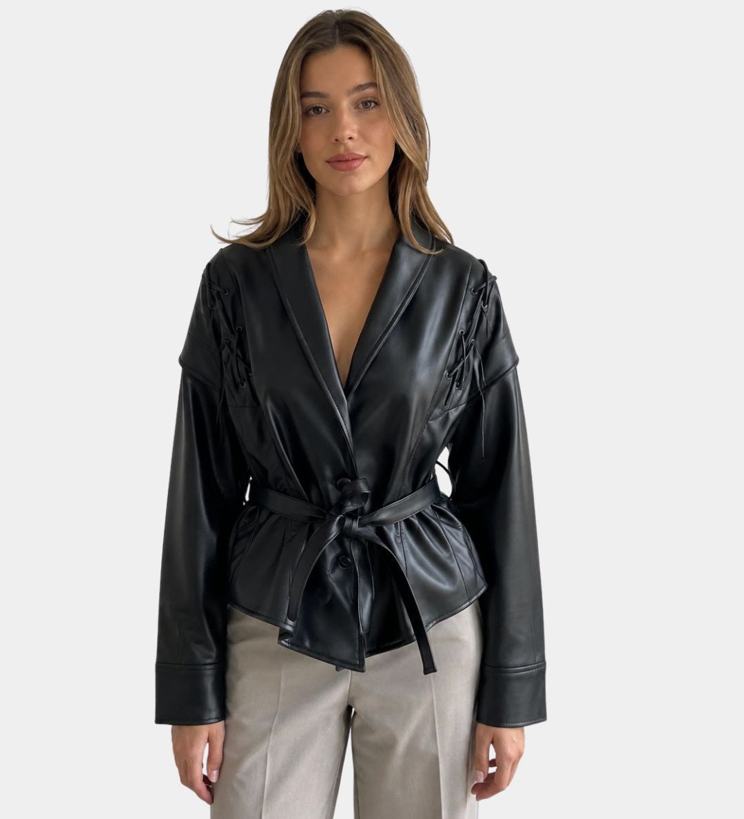 Jolysse | Manteau portefeuille en similicuir