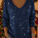 Adele | Pull à col en V Festive