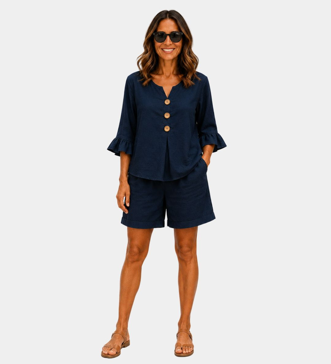 Auberte | Blouse et court Ensemble