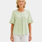 Hadelinde | Blouse sophistiquée Boutonné