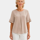 Hadelinde | Blouse sophistiquée Boutonné