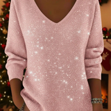 Adele | Pull à col en V Festive