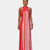 Arceline | Robe avec encolure croisée dans le dos