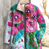 Philippa | Veste matelassée à motif fleuri champêtre