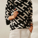Pull contemporain en maille