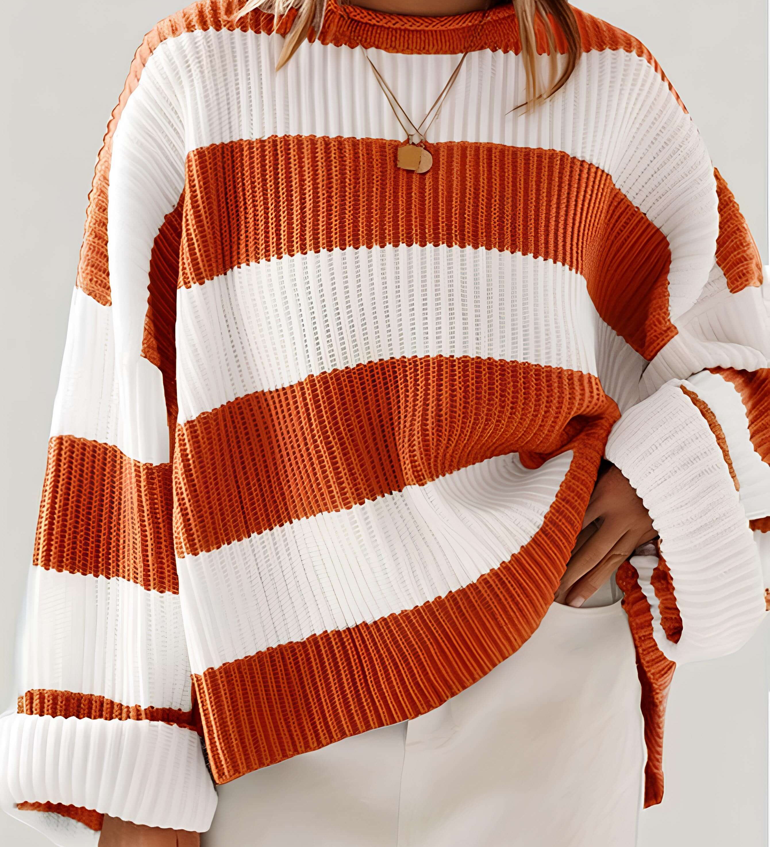 Dafne | Pull Rayé en maille