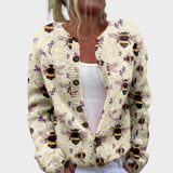 Alise | Gilet Automne Fleurs