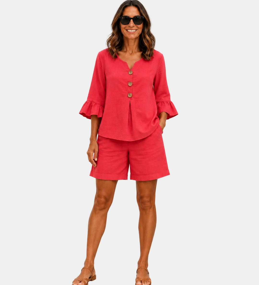 Auberte | Blouse et court Ensemble